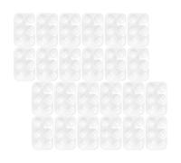 Parliky 40pezzi Tavolozza Rettangolare in Plastica per Acquerelli Vassoio Multi-Scomparto per Mescolare Pigmenti Tavolozza Portatile per Artisti Adatta per Acquerelli Acrilici e Progetti