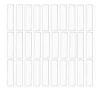 Parliky 48 Porta Etichette Autoadesive Trasparenti Tasche in Plastica 75X32 CM per Schede Indice Porta Etichette per Scaffali e Archivi per Biblioteche e Scuole Organizzazione