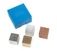 Parliky 4pezzi Densità Legno Per Esperimenti Scientifici Inclusi Blocchi Di Rame Ferro Alluminio e Elementi Per Laboratorio Fisico e Didattico