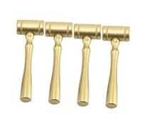 Parliky 4pezzi Martelletto da Giudice in Legno Martello per Asta Accessorio per Martelletto Oggetto di Scena per Tribunale