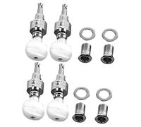 Parliky 4pezzi Pioli Per Accordatura Banjo Meccaniche Resistenti Con Ferrule e Boccole Filettate Accessori Strumenti Musicali Facili Da Installare Compatibili Maggior Parte Dei Banjo