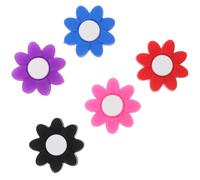 Parliky 5 Pezzi Ammortizzatori Forma di Petalo per Racchetta da Tennis Smorzatori Creativi Facili da Installare Compatibili con Varie Racchette Migliorano Controllo Colpi