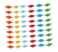 Parliky 50 pezzi Origami Gru Colorate Decorazioni Ricevimento Nozze Facili da Allestire Accessori Fatti Mano per Foto e Party