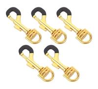 Parliky 5pezzi Ganci di Ricambio in Metallo per Tracolla per Sassofono Gancio Girevole per Imbracatura per Sassofono Fermagli Girevoli Clip Molla Ganci per Portachiavi Accessori