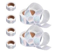 Parliky 6 Etichette autoadesive a punti circolari adesivi circolari adesivi olografici carta adesiva circolare rotonda