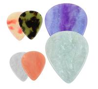 Parliky 6 Pezzi Plettri per Chitarra Acustica in Resina Sottile e Morbida Plettri Colorati per Tecniche Veloci Strumming Confortevole e Precisione Musicale Adatti per Acustiche Elettriche