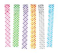 Parliky 6 Rotoli Washi Tape Quadretti Nastro Adesivo Scrivibile Senza Residui per Scrapbooking Decorazioni Te Artigianato e Diario Design Retrò Chic