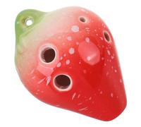 Parliky 6foro Ocarina Di Ceramica Forma Di Fragola Con Giocattolo Musicale Per Ragazzo Ragazza Strumento Per Sviluppare La Cognizione Musicale e Apprezzamento Creativo Per Ragazzo Ragazza