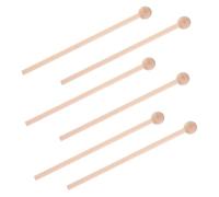 Parliky 6pezzi Mallets Legno Per Percussioni Bacchette Legno Per Marimba e Xilofono Strumento Musicale Per Sviluppare Talento Musicale Dei Colore Naturale