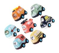 Parliky 7 pezzi Veicoli Giocattolo Frizione per Mini Automobili Pull Back Leggere e Compatte Sicure con Design Morbido per Gioco Indoor e Outdoor Regalo Educativo per Colore Casuale