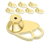 Parliky 8 Pezzi Supporti per Orecchini Pesanti Sollevatori in Metallo Dorato per Orecchie Cadenti Supporto Posteriore Stabile per Orecchini Perno e Kit DIY per Donne e Ragazze