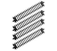 Parliky Accessori per Pista Treno Giocattolo 4 Pezzi, Binari Diritti per Trenini, Set Modulare per Gioco Creativo e Coordinazione Motoria, Adatto a Giochi Educativi e Sociali