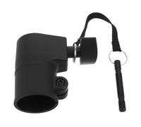 Parliky Adattatore per Supporto Altoparlante 40mm a 35mm, collare integrato di bloccaggio, plastica e metallo, nero, per speaker pole e subwoofer bracket