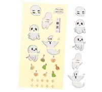 Parliky Adesivo Per Chitarra Autoadesivo Sticker Per Tastiera Stile Fantasma Per Chitarra e Ukulele Decorazione Creativa e Personale Per Musicisti Facile Da Applicare e Rimuovere