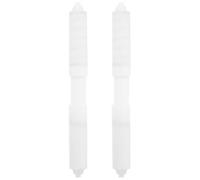 Parliky Asta per Rullo di Carta Igienica in Plastica Bianca Retrattile, Albero Centrale Molla Regolabile, Set 2 Pezzi per Sostituzione Portarotolo Bagno Hotel