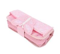 Parliky Astuccio Scuola Rosa Design a Inserti per Feste Scuola Decor, Grande Capacità Oxford e Pu Chiusura a Zip per Studenti