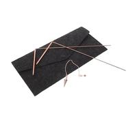 Parliky Bacchette Rabdomanti in Ottone con Cristalli Bastone Energetico per Divinazione Caccia AI Fantasmi e Ricerca Tesori Kit Robusto e Resistente con Borsa in Feltro