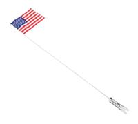 Parliky Bandiera Sicurezza per Bicicletta con Asta Resistente al Vento con Bandierina Arancione Accessorio Bici Facile da Installare per Pubblicità e Sicurezza