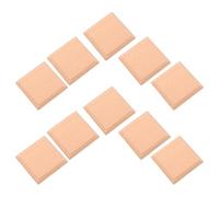 Parliky Base Espositiva Quadrata in Legno di Faggio 6cm X 8mm, Set 20 Pezzi per Artigianato, Supporto Decorativo per Sculture, Espositore per Gioielli e Pietre Preziose, per