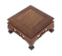 Parliky Base in Legno Pregiato per Vaso Supporto Tradizionale per Decorazione Casa Resistente e Facile da Pulire Adatto Esposizione di Vasi Gioielli da tè e Oggetti Decorativi