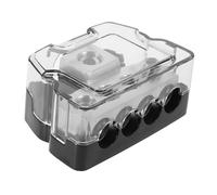 Parliky Blocco Distribuzione Alimentazione Auto Vie con Portafusibile e Distributore Massa per Amplificatore Audio Compatibile Veicoli Vari Riduce Rumore e Garantisce Suono Nitido e