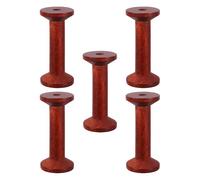 Parliky Bobine di Legno Vuote per Filo 3,5x7,5 Cm Set da 5 Pezzi, Rocchetti Artigianali Antichi per Cucito, Ricamo e Fai da Te, Organizer per Nastri e Filati, Accessori per Lavori