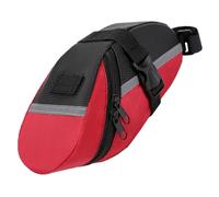 Parliky Borsa Sottosella per Bici Mountain Bike e Strada Scomparti Organizzatori Materiale PVC Resistente Montaggio Rapido Colore Rosso Marsupio Posteriore per Ciclismo