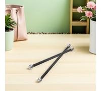 Parliky Braccio Trasversale in Metallo per Lampione da Esterno 41 CM con Tappo a Sfera Argento Set 2 Pezzi per Palo da Giardino e Illuminazione Cortile Supporto Stabile per Manutenzione