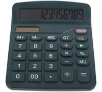 Parliky Calcolatrice da Tavolo Solare Piccola con Display Ampio e Pulsanti Grandi Calcolatore per Ufficio e Casa Tastiera Meccanica Resistente per Studenti e Lavoro