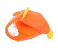 Parliky Cappello Pesce Lanterna Cartoon Arancia in Peluche e Pp Cotone | Pieghevole e Leggero, Accessorio Fotografico per Compleanni, Forma Sagomata