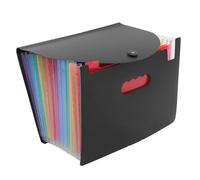 Parliky Cartella Soffietto Espandibile con Scomparti Organizer Verticale in Plastica per Documenti Portadocumenti con Chiusura per Ufficio Scuola Casa Risparmio Spazio e Trasporto Facile