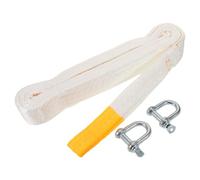 Parliky Cinghia di Traino con Ganci 3 Tonnellate 4 Metri per Auto Suv e Camion Fune di Recupero per Veicoli Pesanti Cavo di Traino per Emergenze e Soccorso Stradale Resistente