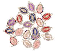 Parliky Ciondoli Fai da Te a Forma di Maria in Lega Set da 19 Pezzi per Creazione di Braccialetti Collane e Portachiavi Accessori Artigianali per Gioielli Personalizzati