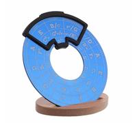 Parliky Circle Of Fifths Guitar Theory Wheel con Supporto Blu Strumento Portatile per Imparare Accordi e Melodie Aiuto Didattico per Principianti e Studenti di Chitarra