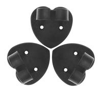 Parliky Clip Adesiva Per Microfono in Plastica 3 Pezzi, Supporto Compatibile Per Microfoni Cablati e Wireless, Clip Per Microfono Adesivo Posteriore Per Interviste e Spettacoli Teatrali