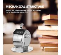 Parliky Contatore Meccanico Manuale in Metallo per Persone e Inventario Strumento Contacifre Robusto con Base Stabile per Statistiche e Allenamento