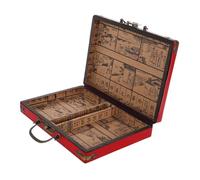 Parliky Contenitore Mahjong Trasparente Capacità con Maniglia Scatola Multiuso con Liscio e Chiusura Sicura per Gioco da Tavolo e Organizzazione Casa