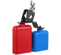 Parliky Cowbell per Batteria Bicolore Blu Rosso Strumento Percussione Professionale per Ragazzi e Ragazze Design Liscio Resistente con Suono Chiaro e Penetrante Accessorio Musicale