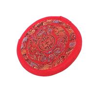 Parliky Cuscino Rotondo Per Ciotola Tibetana Artigianale Tappetino Religioso Per Meditazione e Cerimonie Buddiste Accessorio Per Buddha e Campane