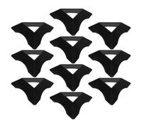 Parliky Display cube triangolare nero con struttura a treppiede in plastica, set da 10 pezzi per organizzazione di collezioni di cubi durante il viaggio
