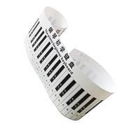 Parliky Etichette Per Tastiera Pianoforte 3d Adesivi Per Pianoforte Elettronico Per Principianti Guida Visiva Alla Pratica Tasti e Notazione Musicale Resistente All'usura e Facile Da Applicare