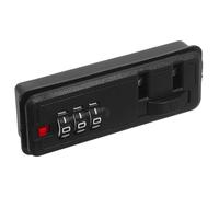 Parliky Flush Mount Luggage Security Lock 3-Digits Combination Zipper Lock Compatto Nero in Plastica per Valigie e Tool Boxes da Viaggio