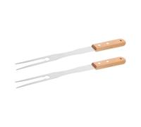 Parliky Forchette da Barbecue con Manico in Inossidabile 2 e Design Ergonomico Antiscivolo per Cucina e Cottura All'aperto