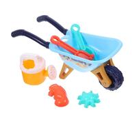 Parliky Giochi Spiaggia con Carriola Giocattoli Sabbia Pratici e Creativi per Materiale Leggero Accessori Colorati per Sviluppo Cognitivo e Cooperazione Colore Casuale
