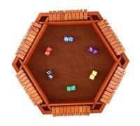Parliky Gioco da Shut The Box in con Facce Numeri Visibili e Design Compatto Gioco Interattivo per Famiglia e Feste