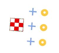 Parliky Gioco da Tavolo Gigante Tre in Serie Portatile con Set “x” e “o”, senza Utensili, Leggero e Compatto, per Giochi All’aperto in Giardino, Spiaggia, Campeggio e Parco, per Famiglia