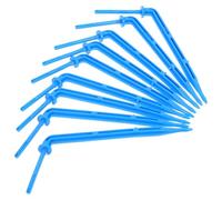 Parliky Gocciolatore Picchetto Blu 100 Pezzi in Plastica per Irrigazione | Tubi da 3/5mm, Facile da Installare, per Orti e Piantine in Balcone e Casa