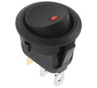 Parliky Interruttore a Levetta Pulsante Luminoso per Camper Interruttore a Bilanciere per Indicatori di Direzione Veicoli Ricreazionali Accessorio per Controllo Luci Camper Spia Rossa