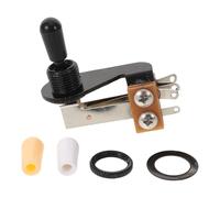 Parliky Interruttore Levetta Chitarra Elettrica Vie Resistente e Preciso Kit di Sostituzione con Cappucci Neri per Selettore Pickup per Modifiche Fai da Te