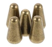 Parliky Kit 5 Pezzi Tappi Interruttore Chitarra Elettrica in Ottone Vintage, Punte Selettore 3/5 Vie per Braccio Tremolo, Accessori Professionali per Sostituzione e Personalizzazione
